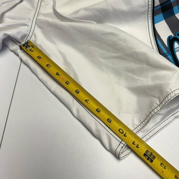 Vintage Oneill Board Shorts Swimming Trucks Mens 38 White Y2K Embroidered - Picture 11 of 12